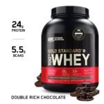 Optimum Nutrition ON Gold Standard 100% Whey Protein Powder - 5 lbs, 2.27 kg (Double Rich Chocolate) Optimum Nutrition ON Gold Standard 100% Whey Protein Powder - 5 lbs, 2.27 kg (Double Rich Chocolate)